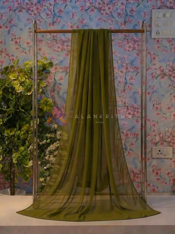 Olive Green Dupatta